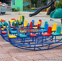 1 Bập bênh long thuyền composite 6 chỗ mầm non