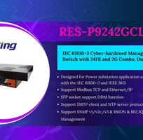 ⚡ Switch công nghiệp IEC 61850-3 cho hệ thống điện   RES-P9242GCL-HV