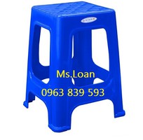 8 Ghế đẩu ngồi bàn cao, ghế nhựa cao sọc bền
