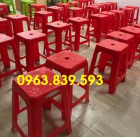 3 Ghế đẩu ngồi bàn cao, ghế nhựa cao sọc bền