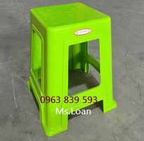 2 Ghế đẩu ngồi bàn cao, ghế nhựa cao sọc bền