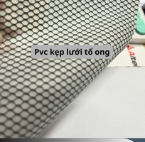 2 Pvc kẹp lưới sợi polyester - pvc lưới lục giác màu đen