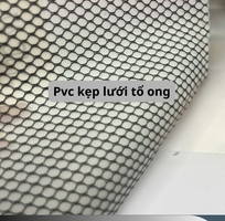 Pvc kẹp lưới sợi polyester - pvc lưới lục giác màu đen