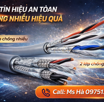 2 Cáp Tín Hiệu Vặn Xoắn   Truyền Tín Hiệu Ổn Định, Chống Nhiễu Tốt