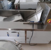 1 Máy rửa rau sục khí, máy rửa hoa quả trái cây, máy rửa băng tải dài