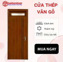 Cửa thép vân gỗ