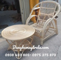 Bàn ghế mây uống trà thư giãn