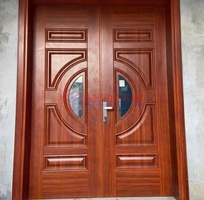 Cửa thép vân gỗ 2 cánh