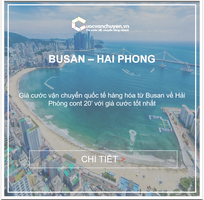 Giá cước tàu biển từ Busan về Hải Phòng