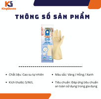 Găng Tay Cao Su Ngọc Trai BEIGL   Mềm mại, bền chắc cho công việc hằng ngày