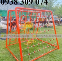 Thang leo dây trẻ em bằng sắt AD,thang leo vận động mầm non