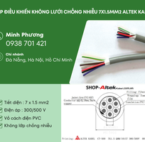 1 Cáp tín hiệu không chống nhiễu 7x1.5mm2 Altek Kabel phân phối Huế, Nghệ An