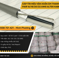 Cáp tín hiệu vặn xoắn âm thanh 1 pair 16/18/20/22 AWG phân phối Đà Nẵng, Huế
