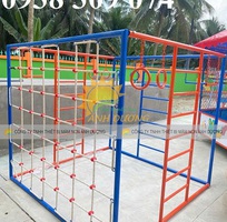 7 Thang leo dây trẻ em bằng sắt AD,thang leo vận động mầm non