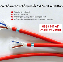 2 Cáp chống cháy chống nhiễu 2x1.0mm2 Altek Kabel giao Đà Nẵng, Quảng Nam, Huế