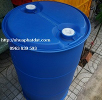 2 Thùng phuy nhựa 220L nắp kín đựng hóa chất