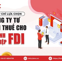 Công Ty TNHH Tư Vấn KMC - chuyên tư vấn thuế và tài chính cho doanh nghiệp FDI