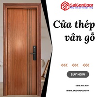Cửa thép vân gỗ