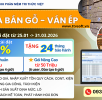 CÒN 02 NGÀY   ƯU ĐÃI Phần mềm Kinh Doanh Kho Gỗ, Ván Ép, TTV Software