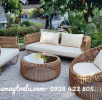 Bàn ghế sofa mây nhựa