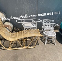 1 Ghế mây tự nhiên dáng dài