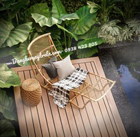 4 Ghế mây tự nhiên dáng dài