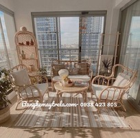 1 Bàn ghế sofa mây tự nhiên- Sofa mây tre đan