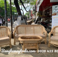 3 Bàn ghế sofa mây tự nhiên- Sofa mây tre đan