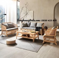 6 Bàn ghế sofa mây tự nhiên- Sofa mây tre đan