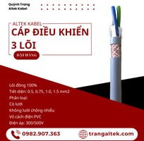 Cáp điều khiển đồng mềm 3 lõi vỏ xám Altek Kabel