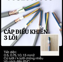 1 Cáp điều khiển đồng mềm 3 lõi vỏ xám Altek Kabel