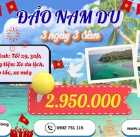Đảo Nam Du 3N3D LỄ 30.4