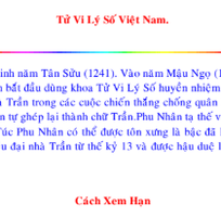 Cách Xem Vận Hạn Hằng Năm Tử Vi Lý Số