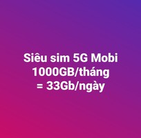 Siêu sim 5G mobifone 33gb/ngày