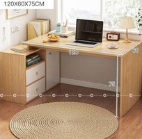 1 Bàn Làm Việc Tại Nhà Gỗ MDF Kết Hợp Ngăn Kéo Hiện Đại