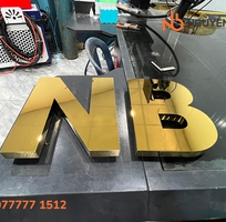 Chữ inox vàng gương