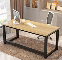 2 Bàn Làm Việc Tại Nhà Gỗ Công Nghiệp Chân Sắt Cho 2 Người
