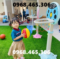 Trụ bóng rổ mầm non, trụ bóng rổ 3 vòng trẻ em
