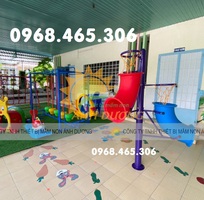 1 Trụ bóng rổ mầm non, trụ bóng rổ 3 vòng trẻ em