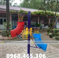 2 Trụ bóng rổ mầm non, trụ bóng rổ 3 vòng trẻ em