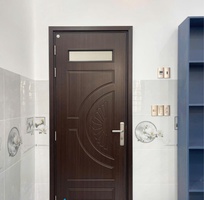 Cửa nhựa composite phủ vân gỗ Hoa Binh Door