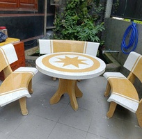 2 Bàn ghế đá sân vườn bình dương