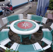 3 Bàn ghế đá sân vườn bình dương