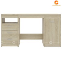 Bàn Làm Việc Tại Nhà Gỗ Công Nghiệp Kết Hợp Hệ Tủ Thông Minh