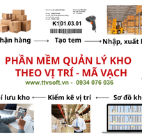 Phần mềm kho vị trí, nhập xuất bằng mã vạch hàng