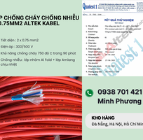 2 Cáp chống cháy chống nhiễu 2x0.75mm  Altek Kabel - Báo giá, ứng dụng mới nhất 2026