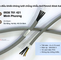 2 Cáp điều khiển không chống nhiễu 8x0.75mm    Lựa chọn tối ưu cho hệ thống điều khiển