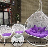 3 Xích đu kèm bàn ghế ban công giả mây