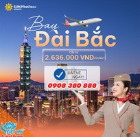 Vé Phú Quốc đi Đài Bắc chỉ từ 2.636.000 VND/chiều
