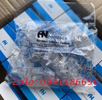Phân phối Hạt mạng Cat6 UTP ANCOMTECK AC-US6-P100, chân sole đồng rãnh to
